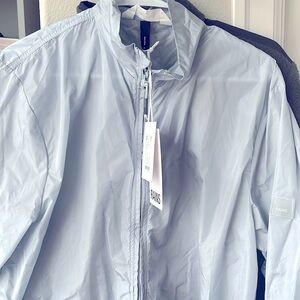 RAINS TRACK JACKET BLUE/GRAY